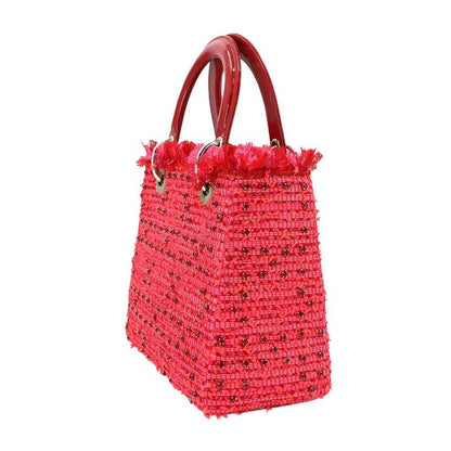 Christian Dior Chiristian Dior Lady Dior Medium 2way Hand Shoulder Bag Enamel