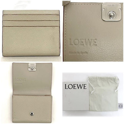 Loewe Card Case Beige Anagram C821z94x02 Business Card Holder