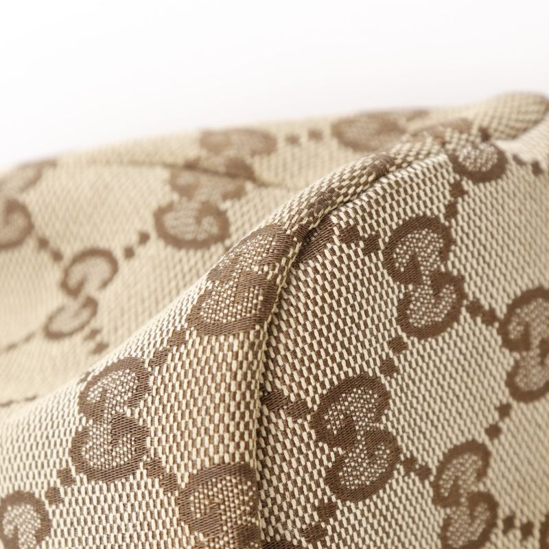 Gucci Heart Cles Sto 212994 GG Canvas Beige Ladies Handbag