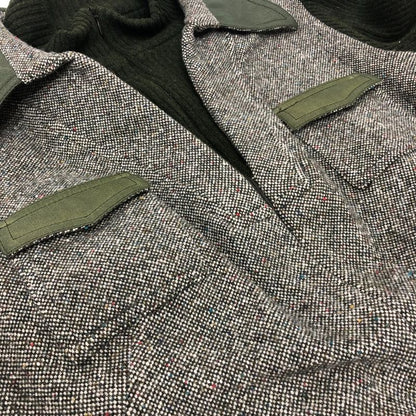 Fendi Dress W Pockets Zip Up Tweed Gray