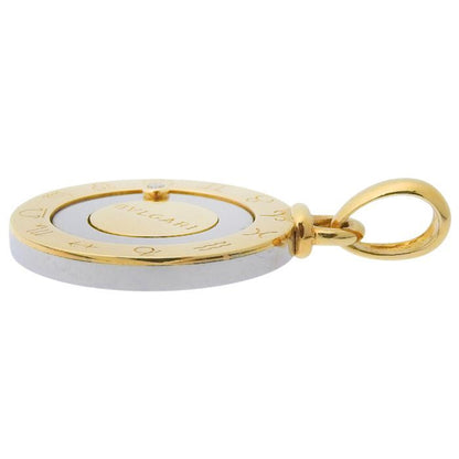 Bvlgari Bulgari Horoscope 1P Diamond Pendant Top 18K Yellow Gold SS 750 Yellow