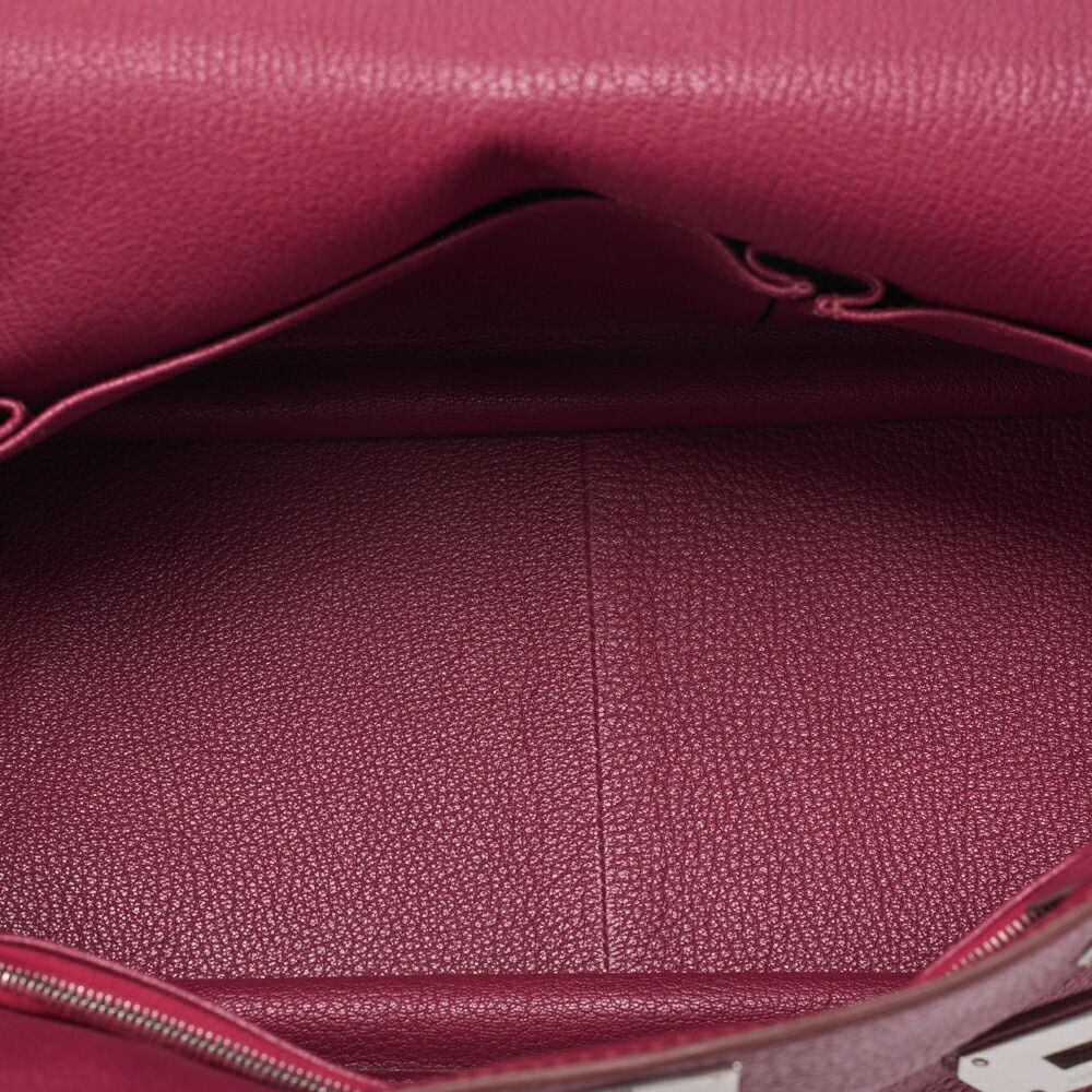 Hermes Gipsyère 34 Shoulder Bag Taurillon Clemence Tosca (silver Hardware)