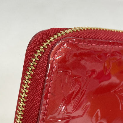 Louis Vuitton Vernis Zippy Wallet M91732 Rouge Grenadine Ladies
