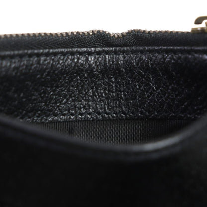 Gucci 657589 Leather GG Marmont Business Card Holder Card Case Black Gold