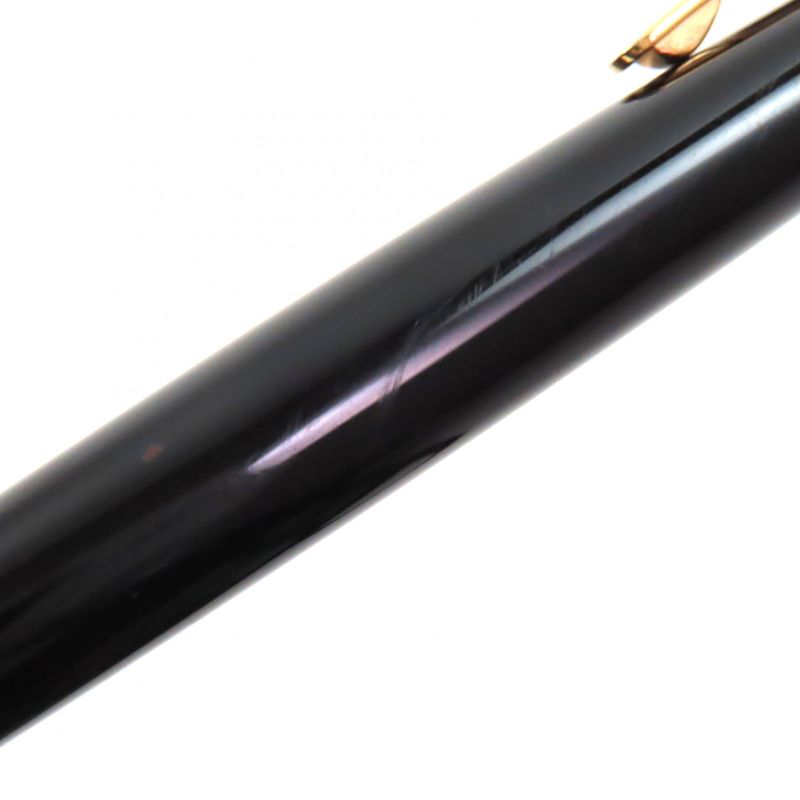  Cartier Trinity Logo Engraved Twist Ballpoint Pen Black Gold