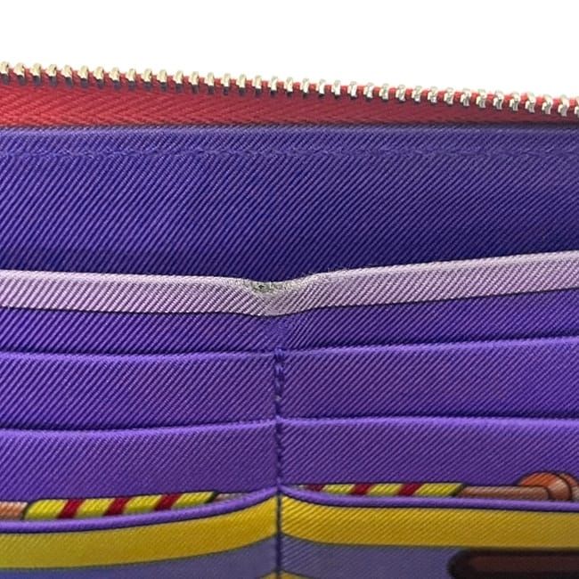 Hermes Round Zipper Long Wallet Azap Silk Quin Red