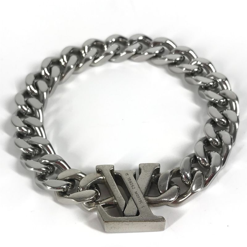 Louis Vuitton Bracelet Bra Scuff LV Chain Bracelet LV Initials M0919l Metal