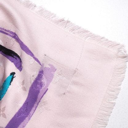 Louis Vuitton Splash Shawl Large Shawl Scarf All-over Pattern Silk Blend Made