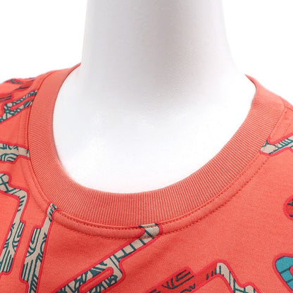 Hermes Short Sleeve T-Shirt Micro T-Shirt Cotton Salmon X Multicolor 34 Green