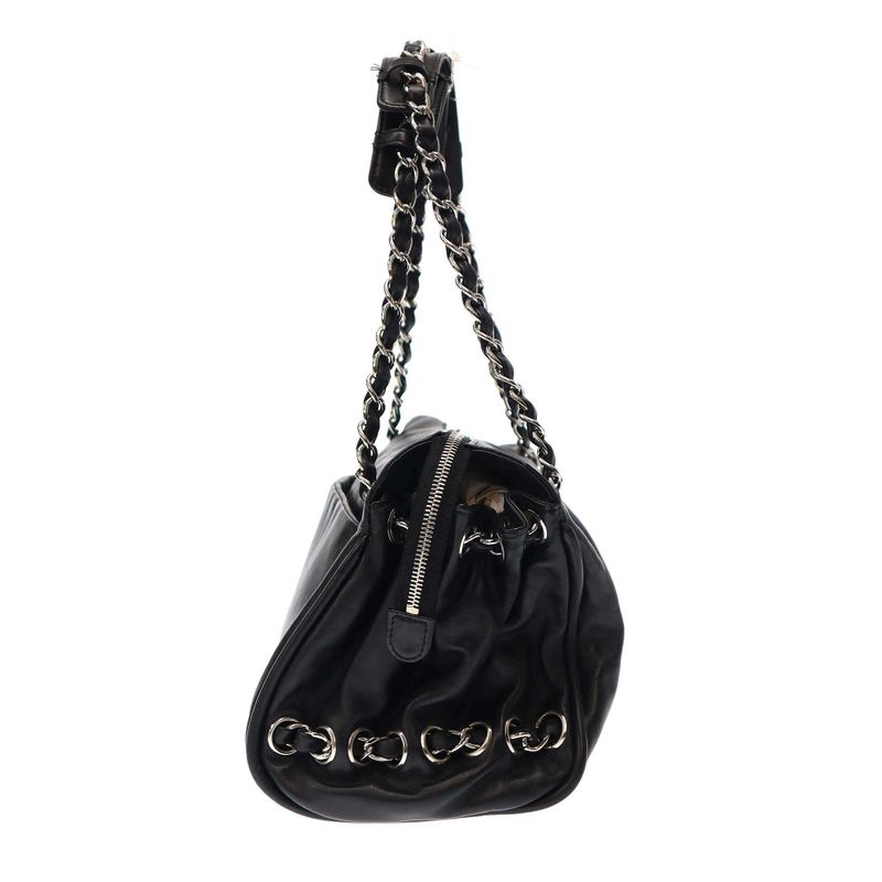 Chanel 2007 Coco Charm Shoulder Bag Coco Charm Lambskin Shoulder Bag Black
