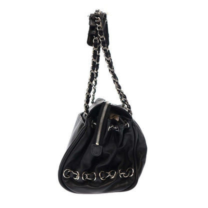 Chanel 2007 Coco Charm Shoulder Bag Coco Charm Lambskin Shoulder Bag Black