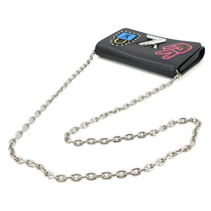 Louis Vuitton LV Stories Epi Portefeuille Twisted Chain Wallet Foldable Long