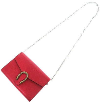 Gucci Dionysus 746056 Long Wallet Leather Red 0671 Red Chain Wallet Gucci