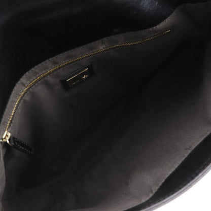 Fendi Chain Tote 2WAY Shoulder Leather Black Women's Tote Bag