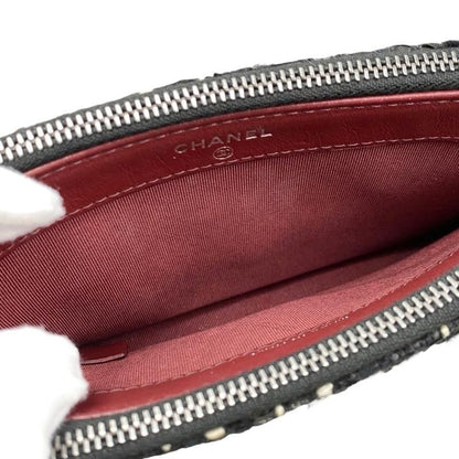 Chanel Shoulder Bag Gabrielle Deux Chain Wallet A94505 Tweed Leather Coco Mark