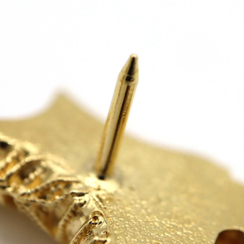 Chanel Roller Skate Brooch F24 COCO Mark Faux Pearl Rhinestone Gold Color H18043