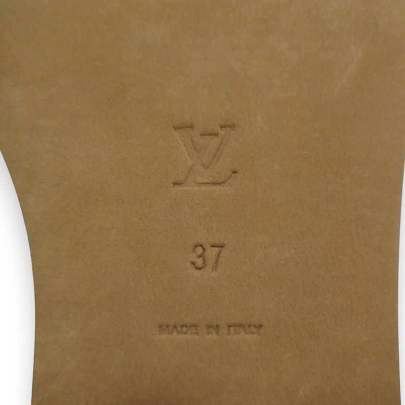 Good Louis Vuitton Shoe Lace Strap Jute Flat Sandals 37 Approx 23.5cm (9.25in)