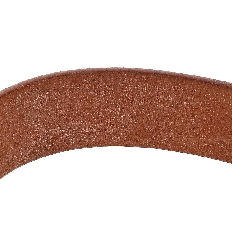 Hermes Etrivière □H Engraved Svhardware Leather Bracelet Men's