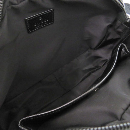 Gucci 760342 GG Crystal Leather Black Shoulder Bag Black 0458 Gucci