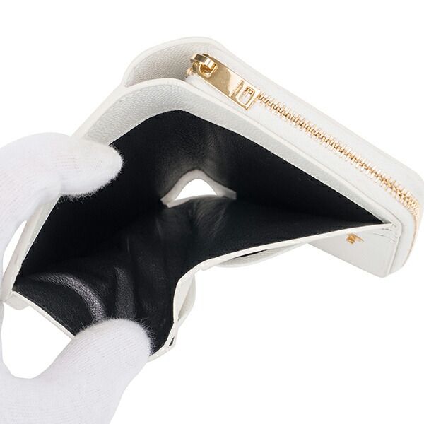 Saint Laurent Bifold Compact Wallet White/multi