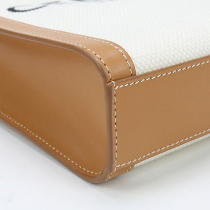 Celine Mini Vertical Cabas Handbag Canvas Calf Womens