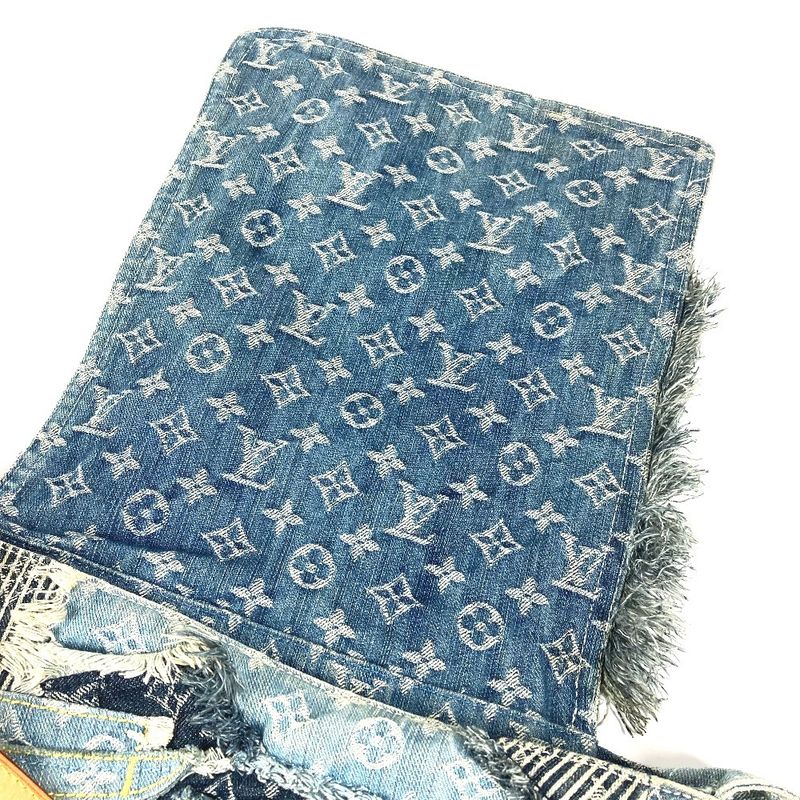Louis Vuitton Shoulder Bag Patchwork Postie M95374 Monogram Denim Canvas Blue