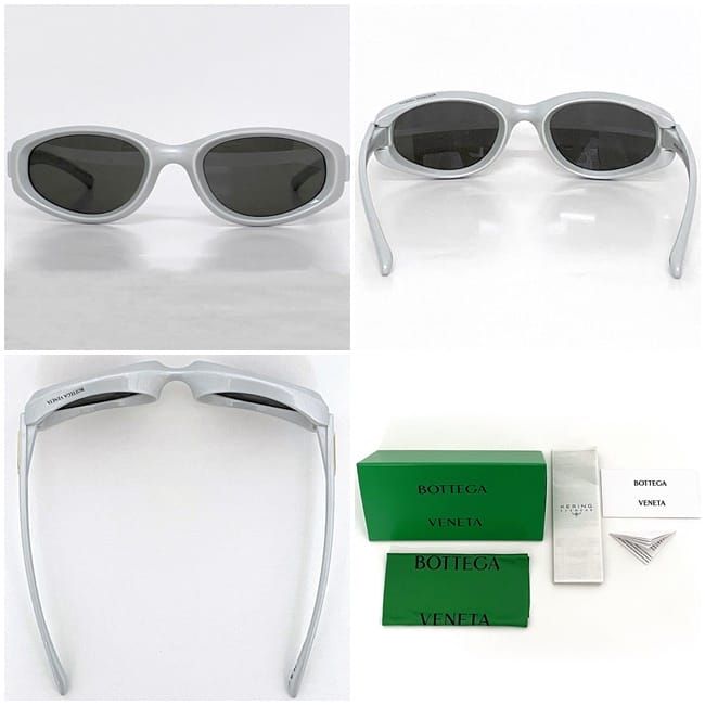 Bottega Veneta Sunglasses In White Black Bv1210s Excellent Condition