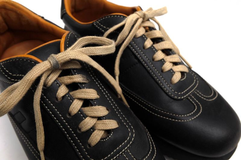 Hermes Shoes Sneakers Shoes Low Cut Ladies Women Leather Genuine Black Quick