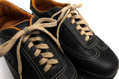 Hermes Shoes Sneakers Shoes Low Cut Ladies Women Leather Genuine Black Quick