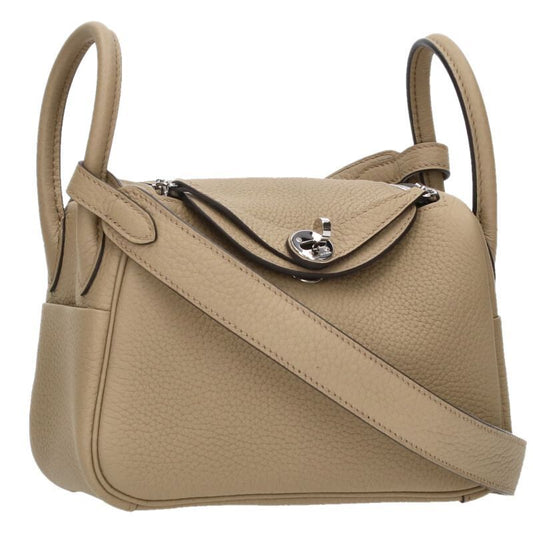 Hermes Lindy Mini 20 W Engraved Svhardware Shoulder Bag Women 20