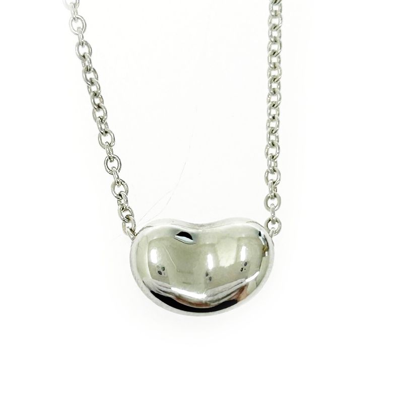 Tiffany & Co Tiffany & Co Silver Elsa Peretti Bean Necklace 2.5g 925 Engraved