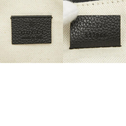 Gucci Logo Print 572770 Black Leather Women's Gucci