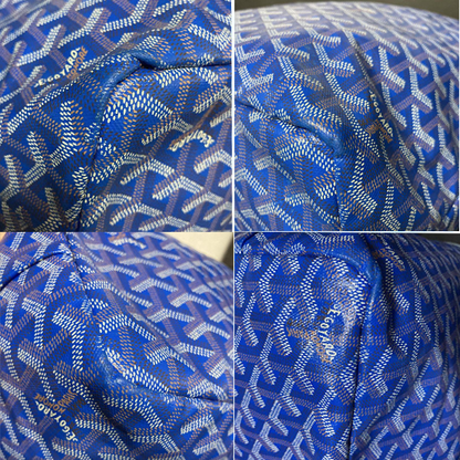 Goyard Saint Louis PM Blue Shoulder Tote Bag & Pouch