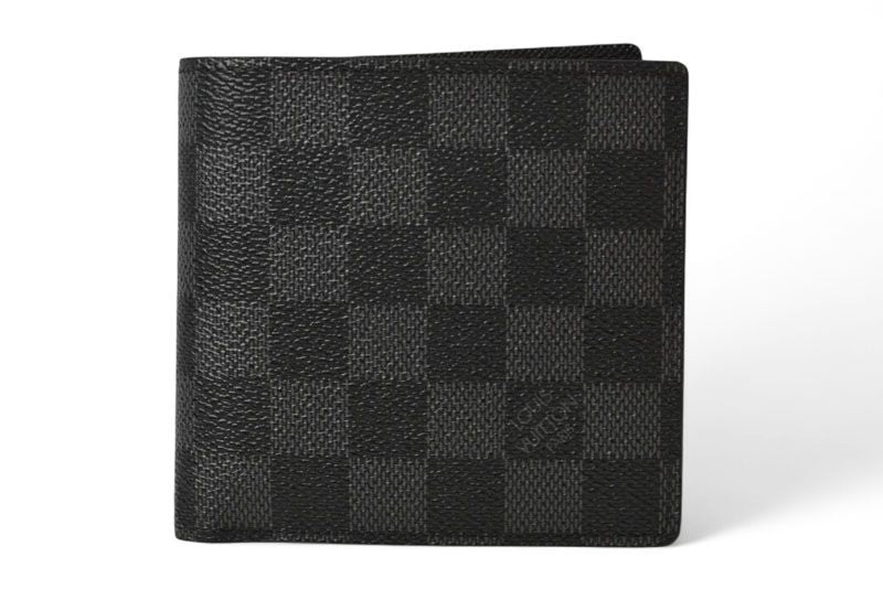 Louis Vuitton Men's Portefeuille Marco N62664 Damier Graphite Foldable Wallet