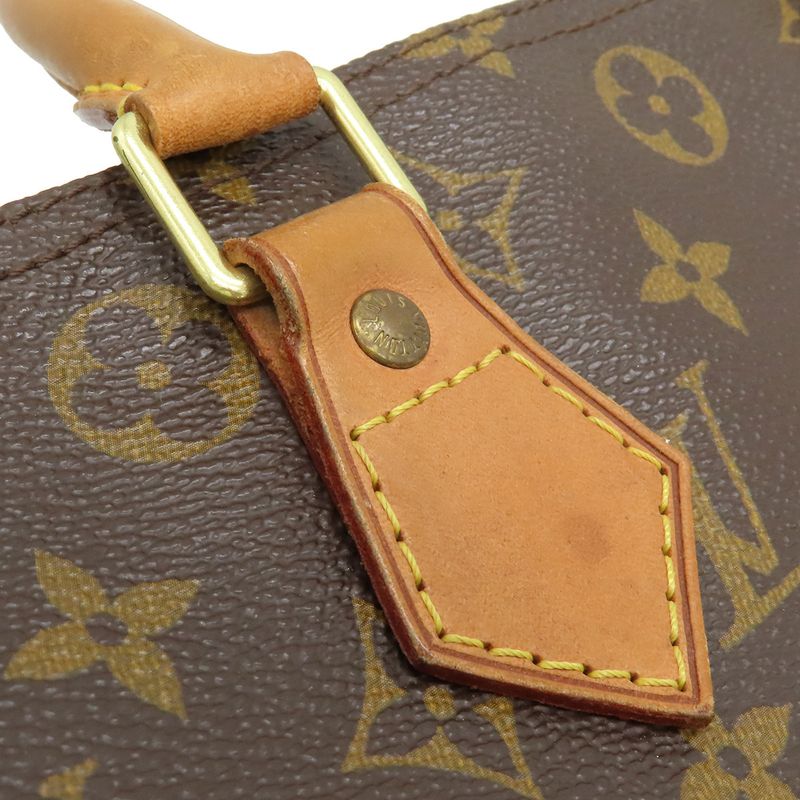Louis Vuitton Handbag Speedy 30 Monogram Canvas Monogram Gold Hardware Brown