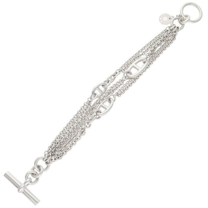 Hermes New Farandole Silver Bracelet Men's ST