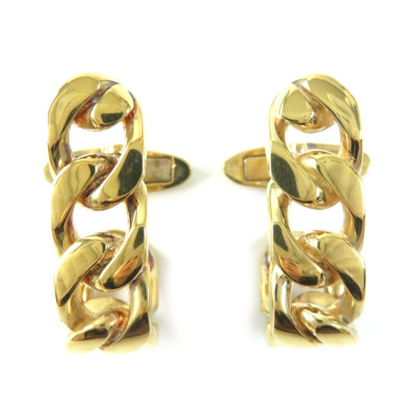 Bottega Veneta 574957 Ag925 Chain Cufflinks Gold Storage With