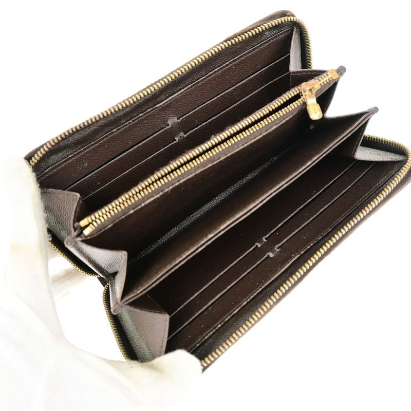 Louis Vuitton 3 Sets Of Wallets Monogram Damier Ebène Epi Leather Brown Blue