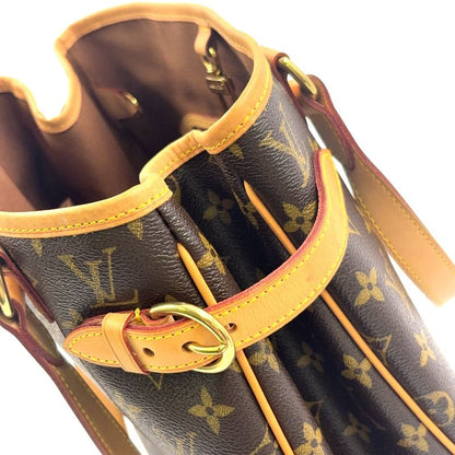 Louis Vuitton Batignolles Vertical Monogram Leather X PVC Brown Tote Bag M51153