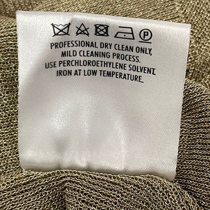 Gucci Cardigan Top Long Sleeves Gold Size L