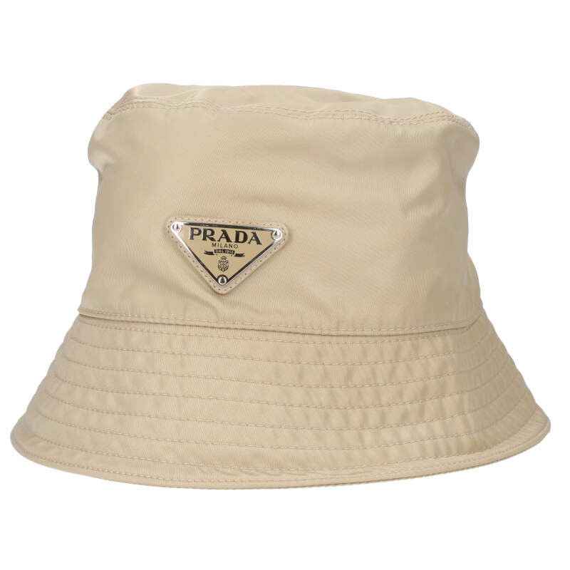 Prada 2hc137 Re-nylon Triangle Plate Nylon Bucket Hat Men's XL