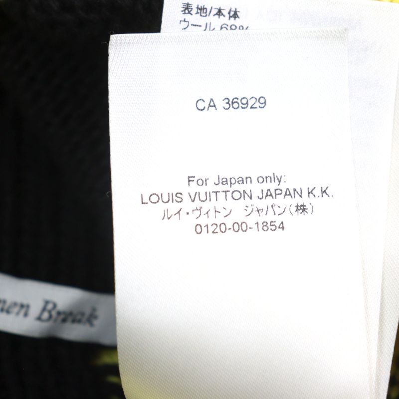 Louis Vuitton 22SS Hmn86w LV Intarsia Football Knit Cashmere Blend Amen Break