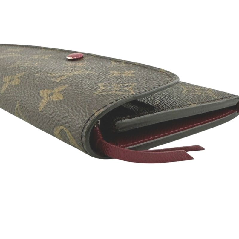 Louis Vuitton M60697 Monogram Fuchsia Portefeuille Emilie Long Wallet Louis