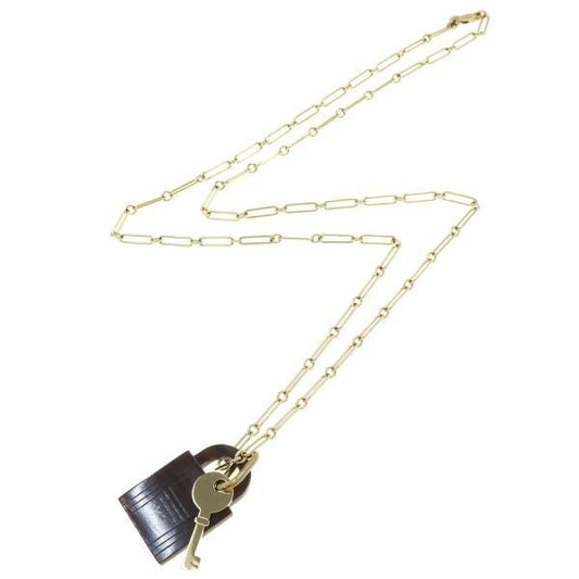 Hermes Amulet Padlock Gmnecklace