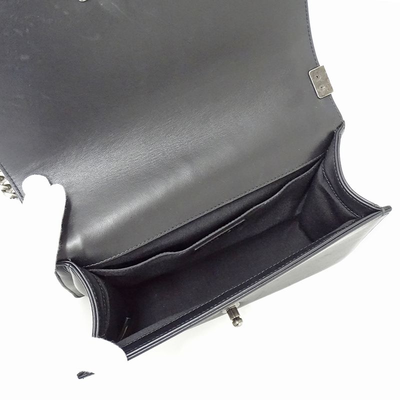 Chanel Bag Boy Chanel Women's Brand Shoulder Bag Tweed Leather Black White