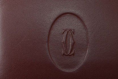 Cartier Fold Wallet Vintage Cartier Mini Wallet Must De Cartier Bordeaux