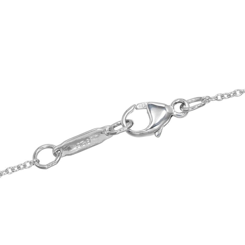 Tiffany & Co Ribbon Box Lock Silver 925 Ladies 15.6g Necklace