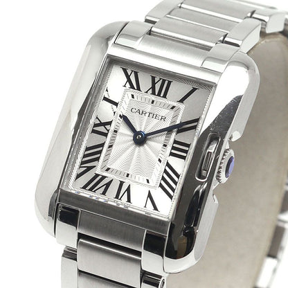 Cartier Tank Anglaise SM W5310022 Silver Dial Ladies