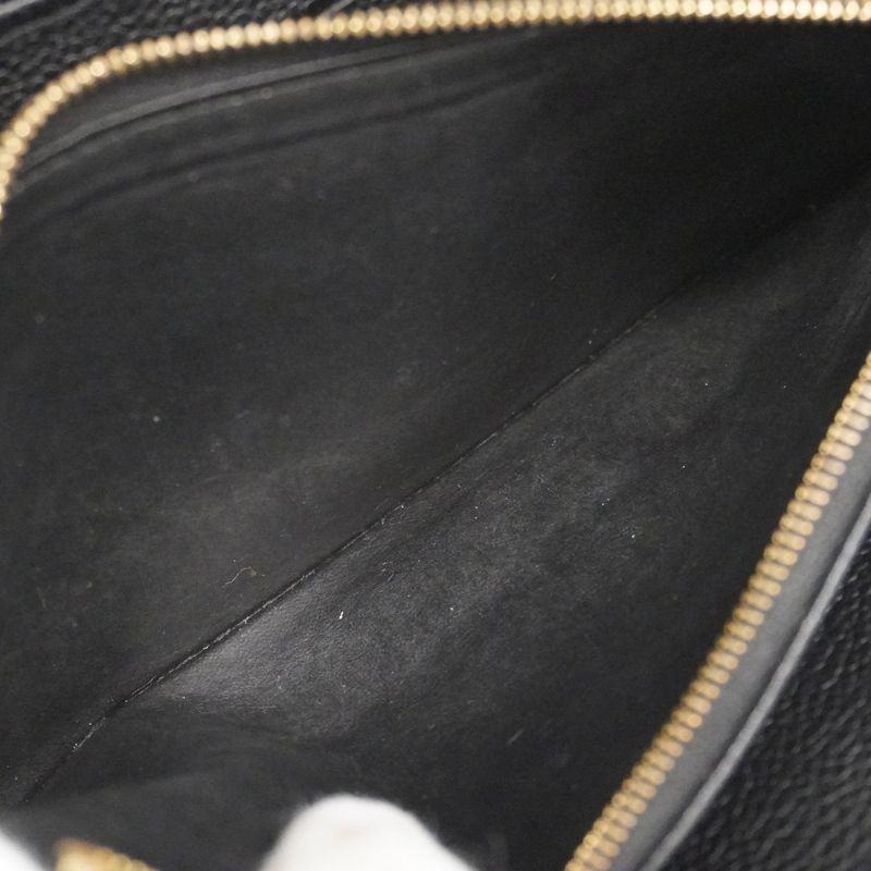 Louis Vuitton Monogram Empreinte Zippy Wallet M60571 Noir Black Ladies