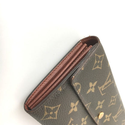 Louis Vuitton Monogram Pochette Portomone Credit Wallet Button Damaged M61726